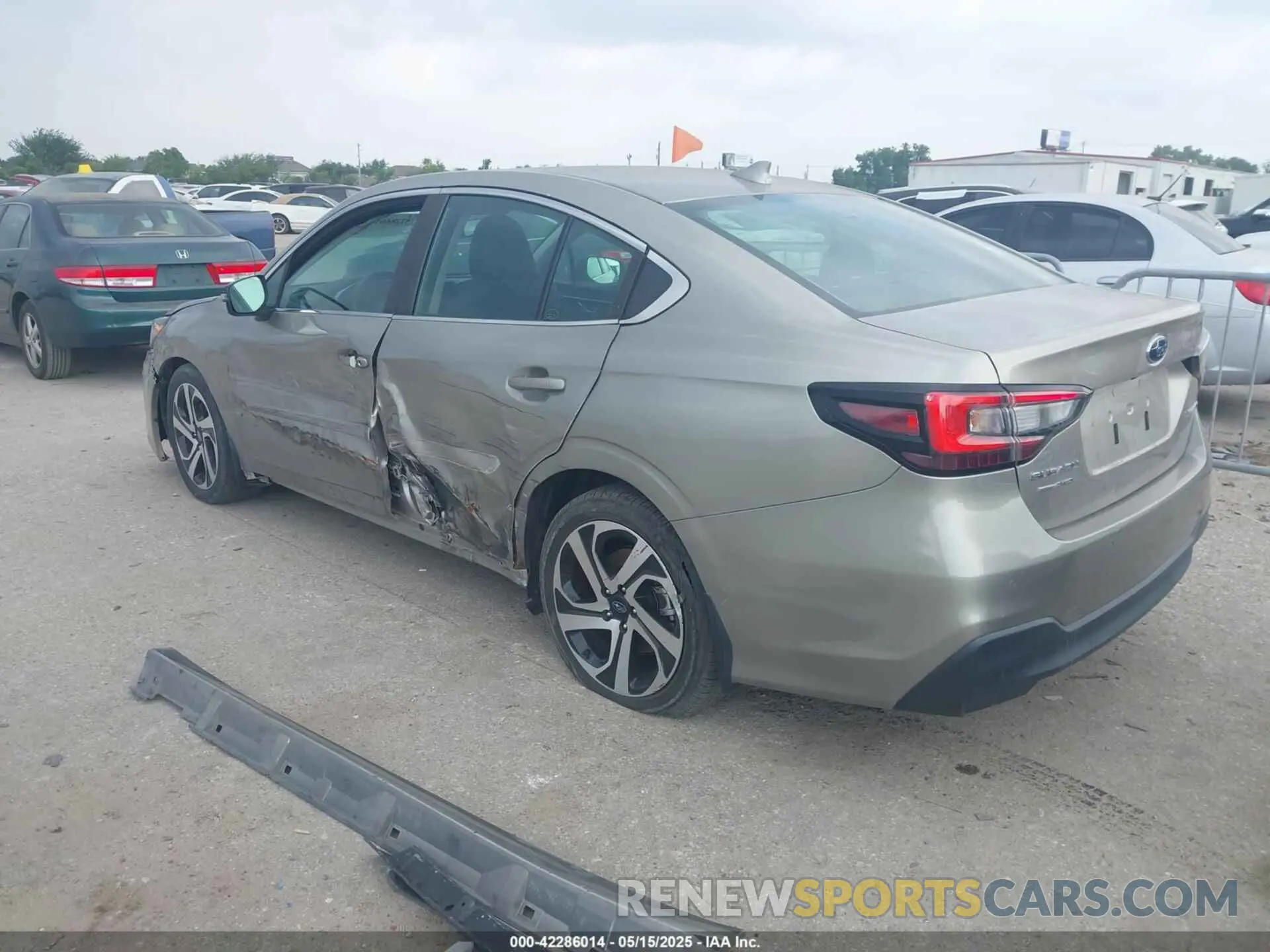 3 fotografías del automóvil dañado 4S3BWAN60L3026689 SUBARU LEGACY 2020