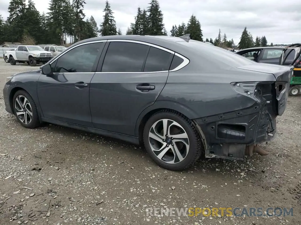 2 fotografías del automóvil dañado 4S3BWAN60L3028958 SUBARU LEGACY 2020