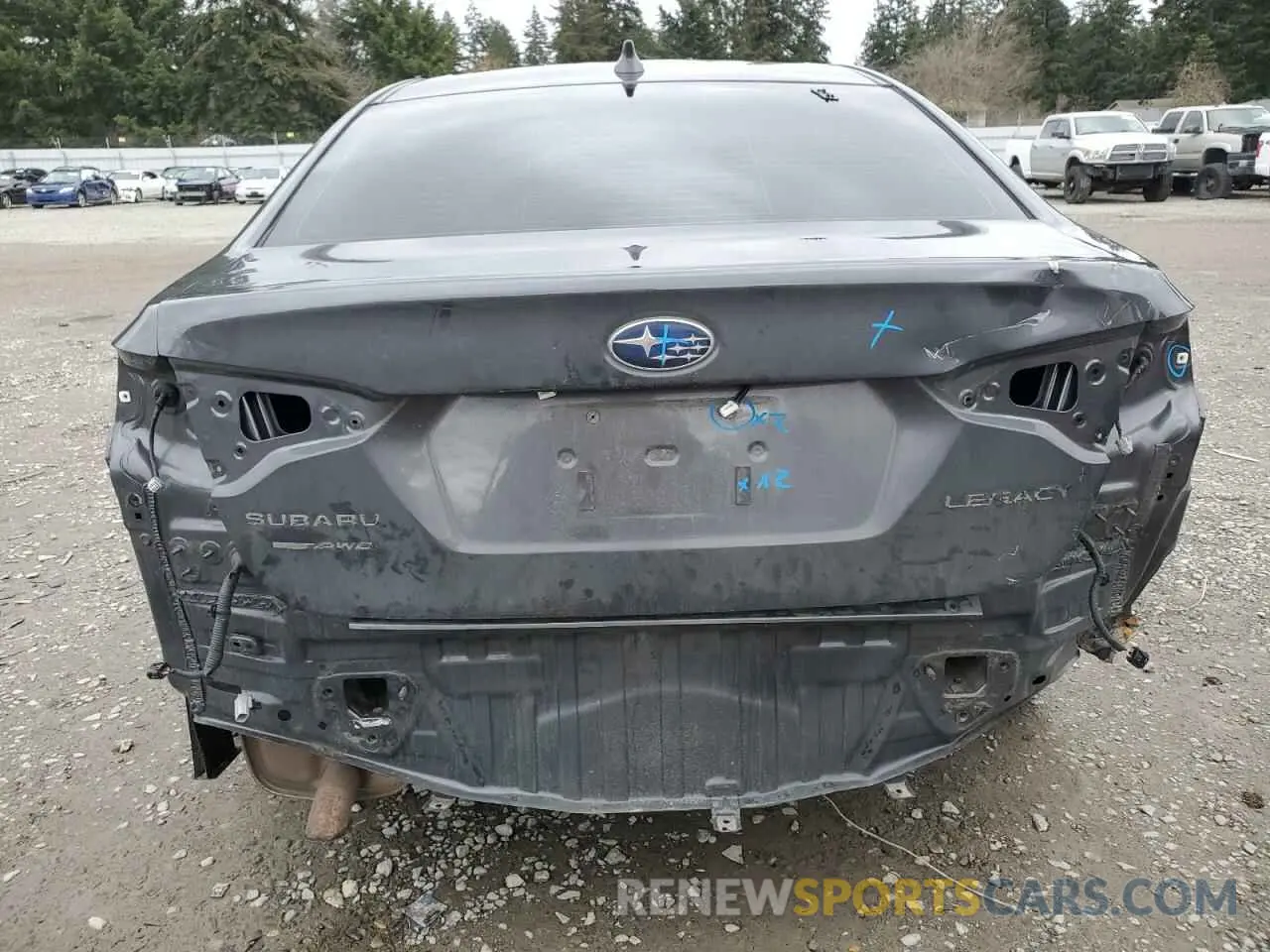 6 fotografías del automóvil dañado 4S3BWAN60L3028958 SUBARU LEGACY 2020