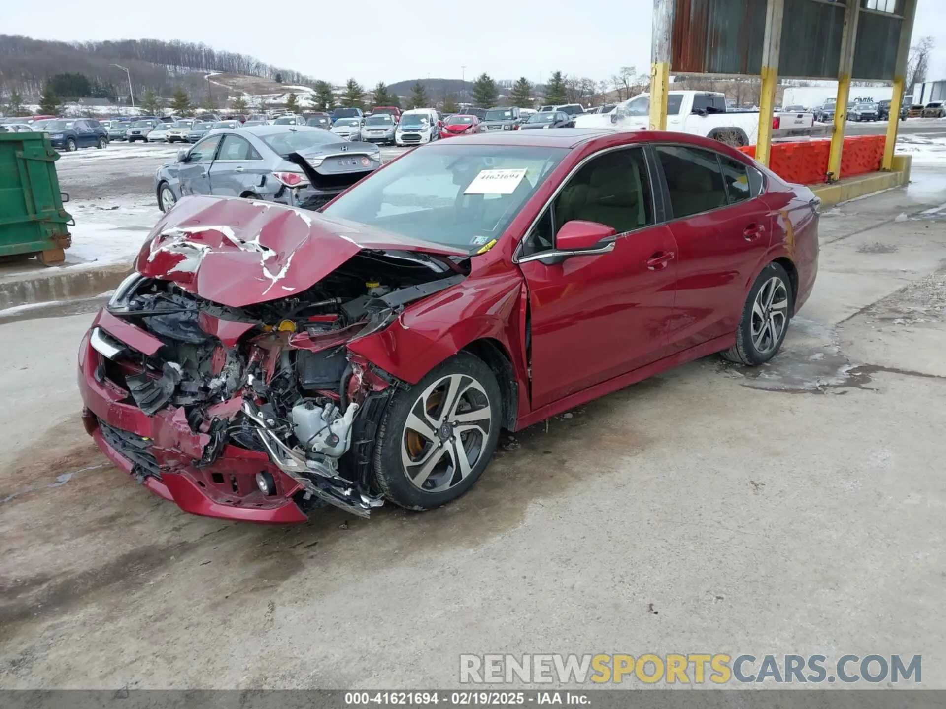 2 fotografías del automóvil dañado 4S3BWAN64L3021964 SUBARU LEGACY 2020