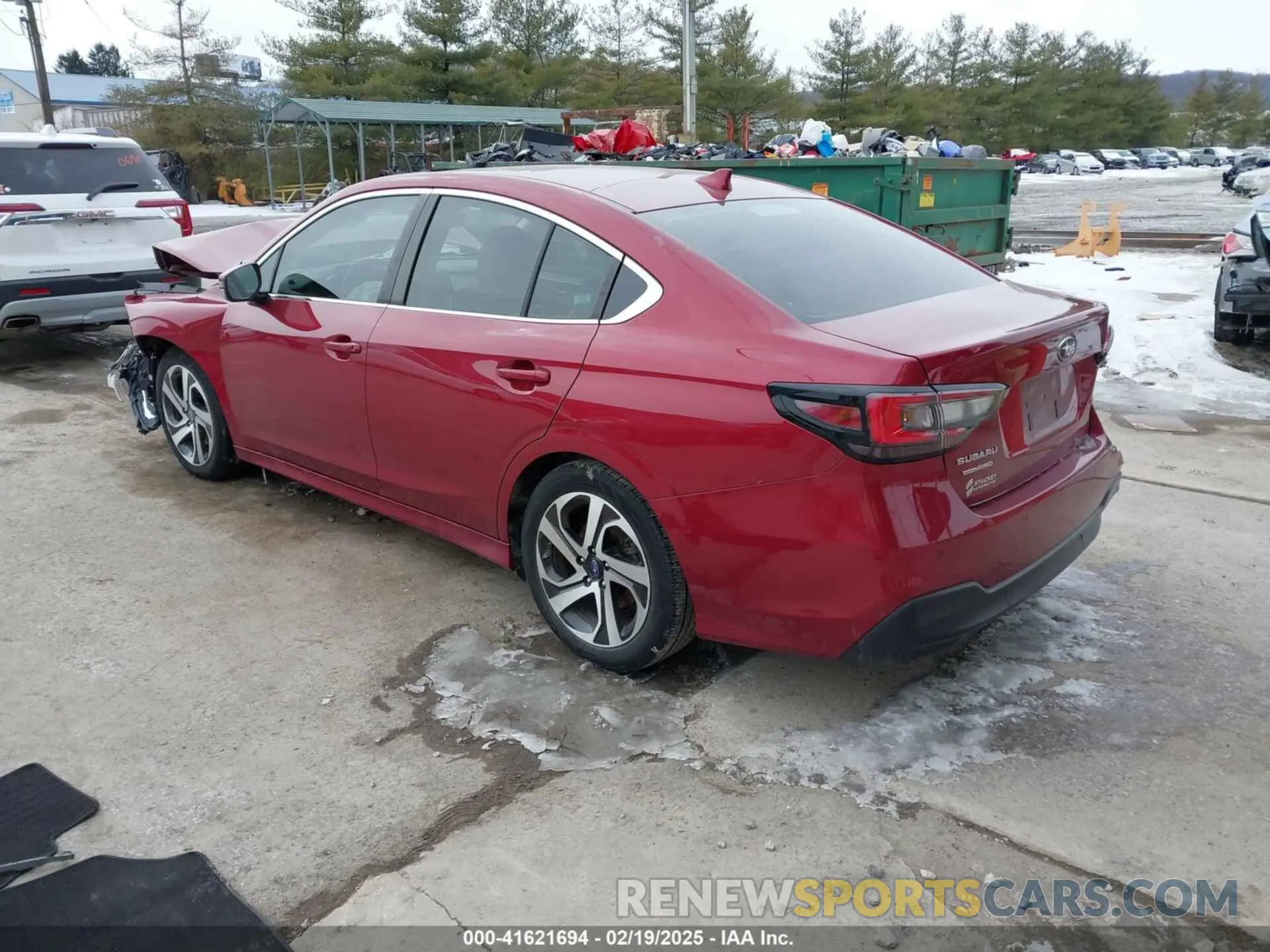 3 fotografías del automóvil dañado 4S3BWAN64L3021964 SUBARU LEGACY 2020