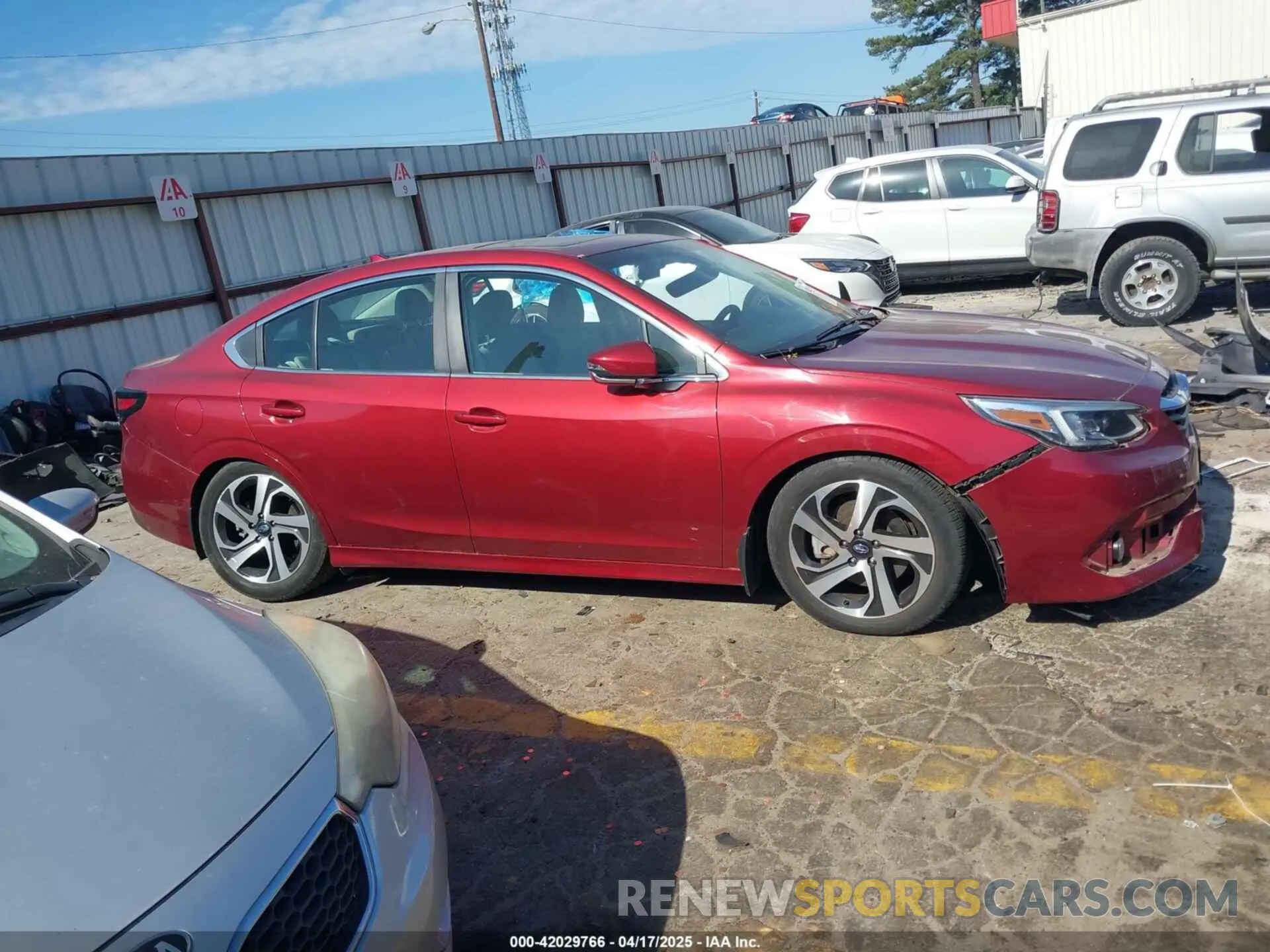 12 fotografías del automóvil dañado 4S3BWAN67L3007010 SUBARU LEGACY 2020