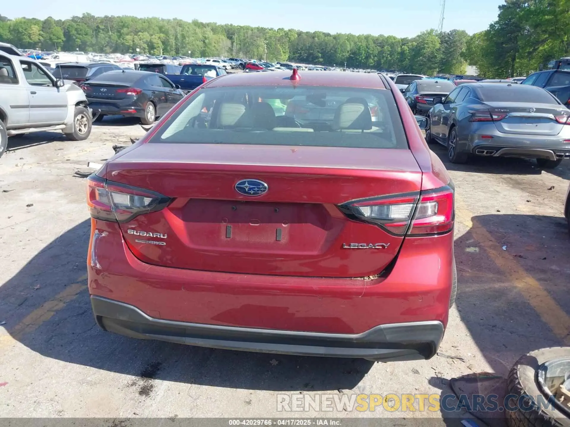 15 fotografías del automóvil dañado 4S3BWAN67L3007010 SUBARU LEGACY 2020