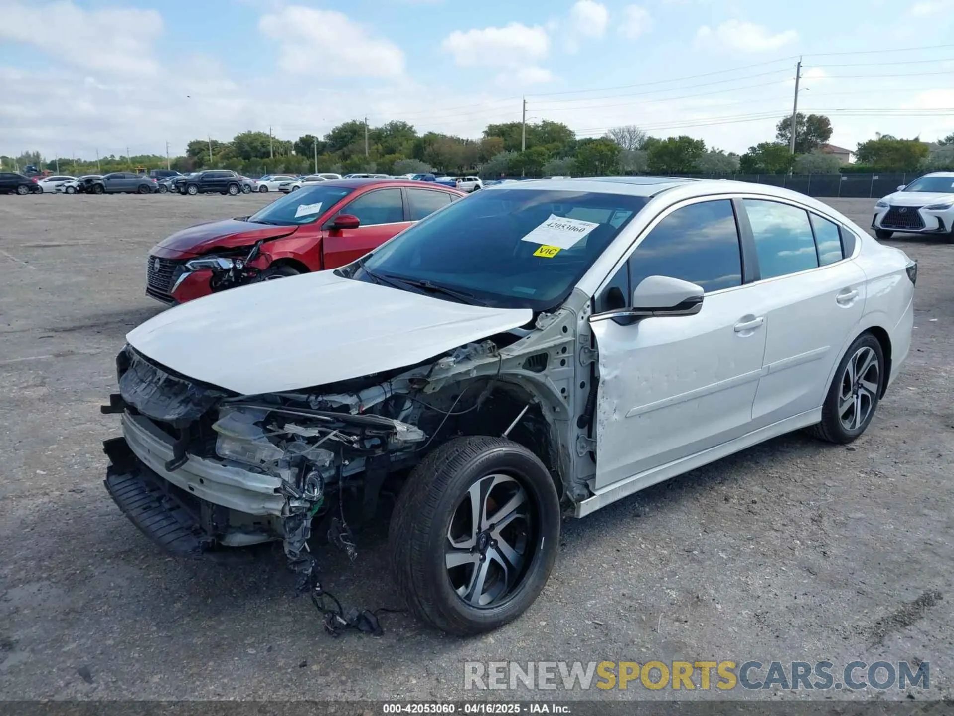 2 fotografías del automóvil dañado 4S3BWAN6XL3023069 SUBARU LEGACY 2020