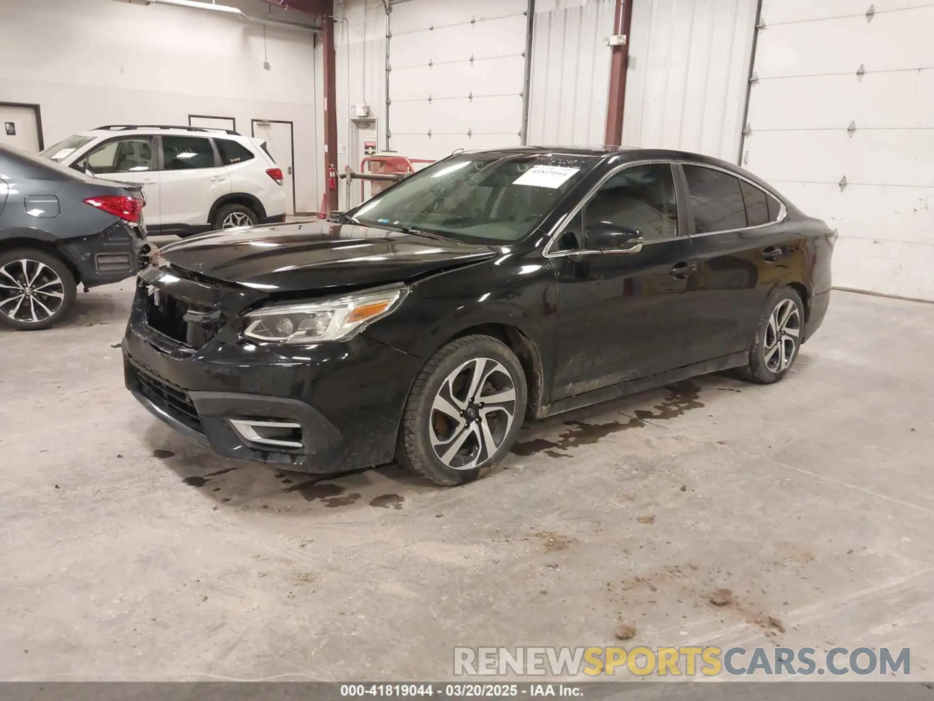 2 fotografías del automóvil dañado 4S3BWGN63L3034322 SUBARU LEGACY 2020