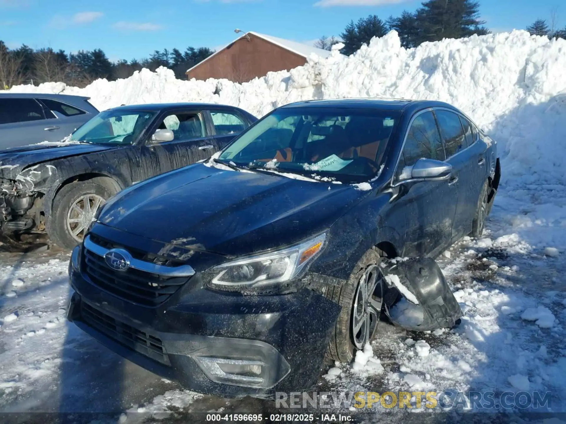 2 fotografías del automóvil dañado 4S3BWGP62L3003625 SUBARU LEGACY 2020