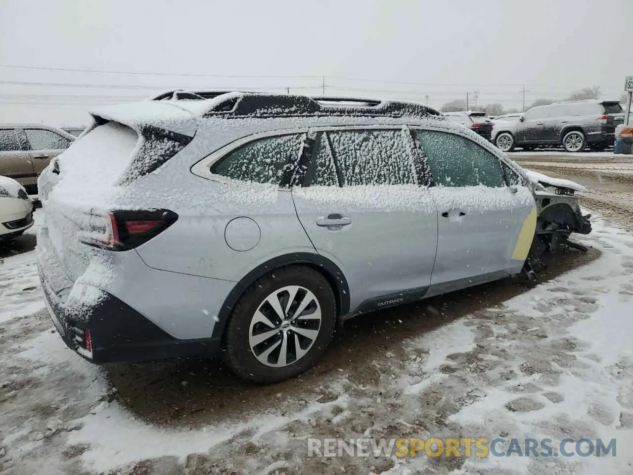 3 fotografías del automóvil dañado 4S4BTAAC3L3212727 SUBARU LEGACY 2020