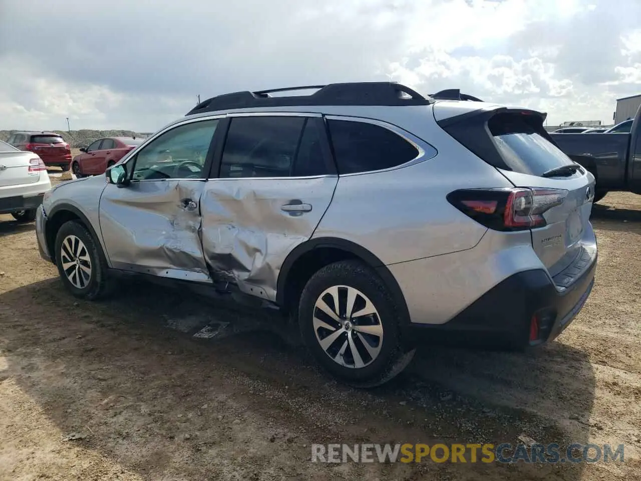 2 fotografías del automóvil dañado 4S4BTAAC7L3130032 SUBARU LEGACY 2020