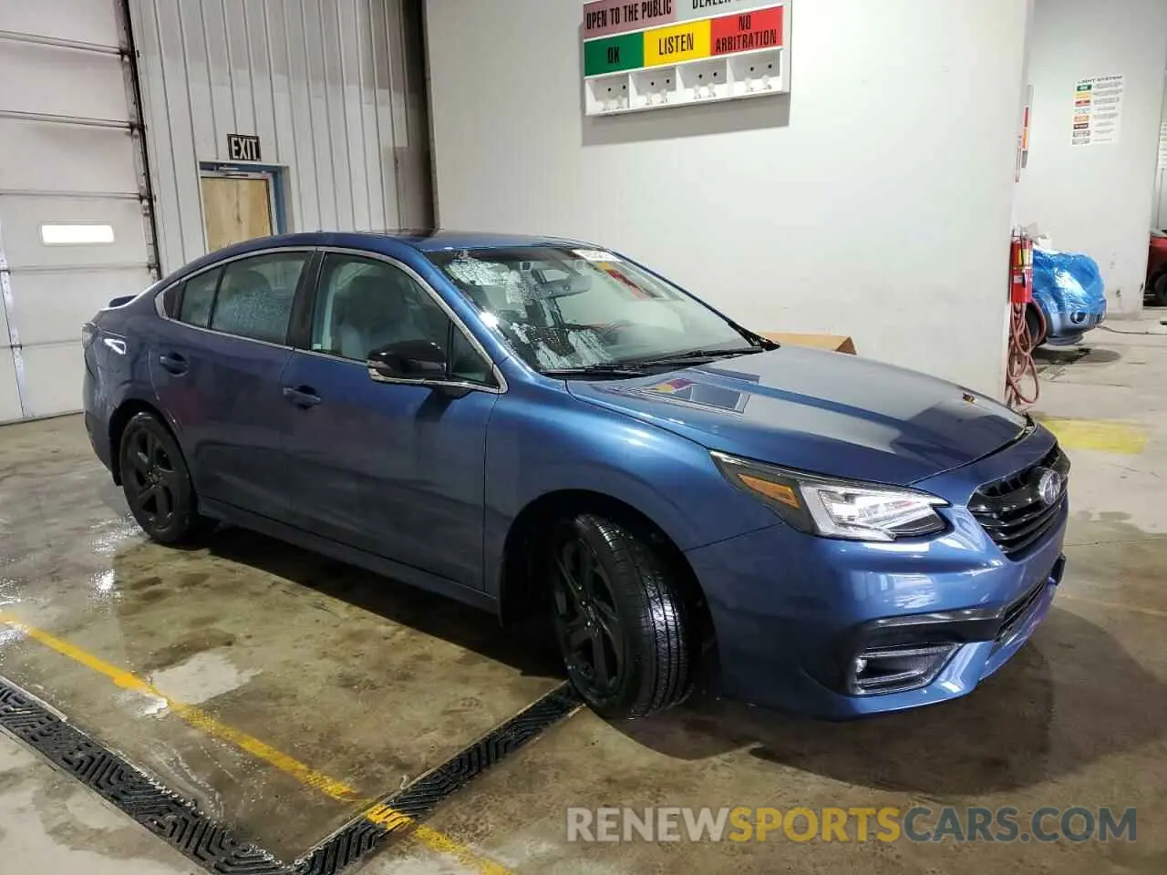 4 fotografías del automóvil dañado 4S3BWAH69M3014876 SUBARU LEGACY 2021