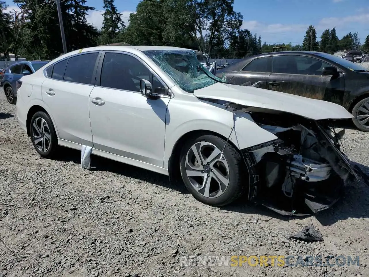 4 fotografías del automóvil dañado 4S3BWAM66M3003369 SUBARU LEGACY 2021