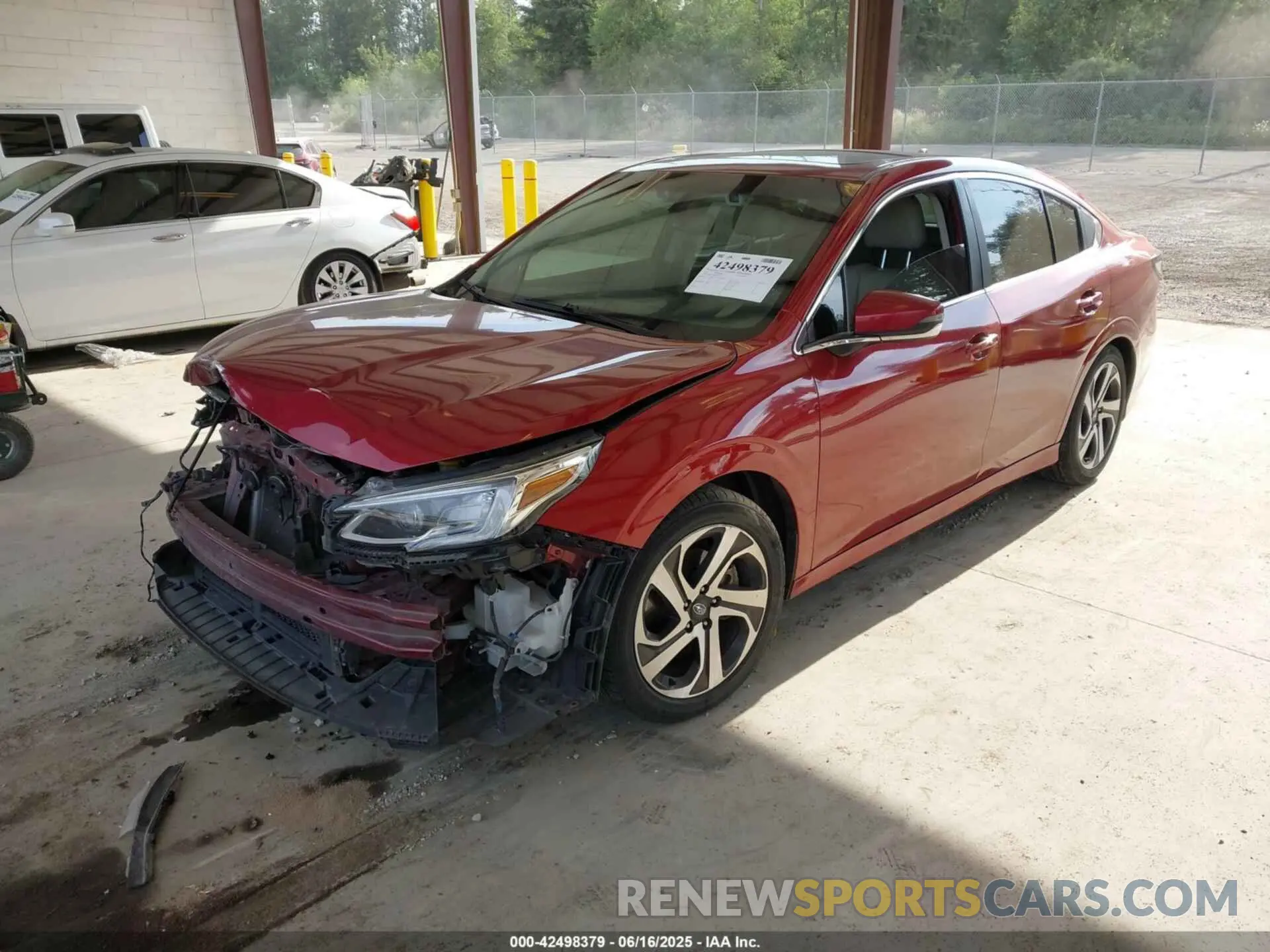 2 fotografías del automóvil dañado 4S3BWAN63M3011119 SUBARU LEGACY 2021