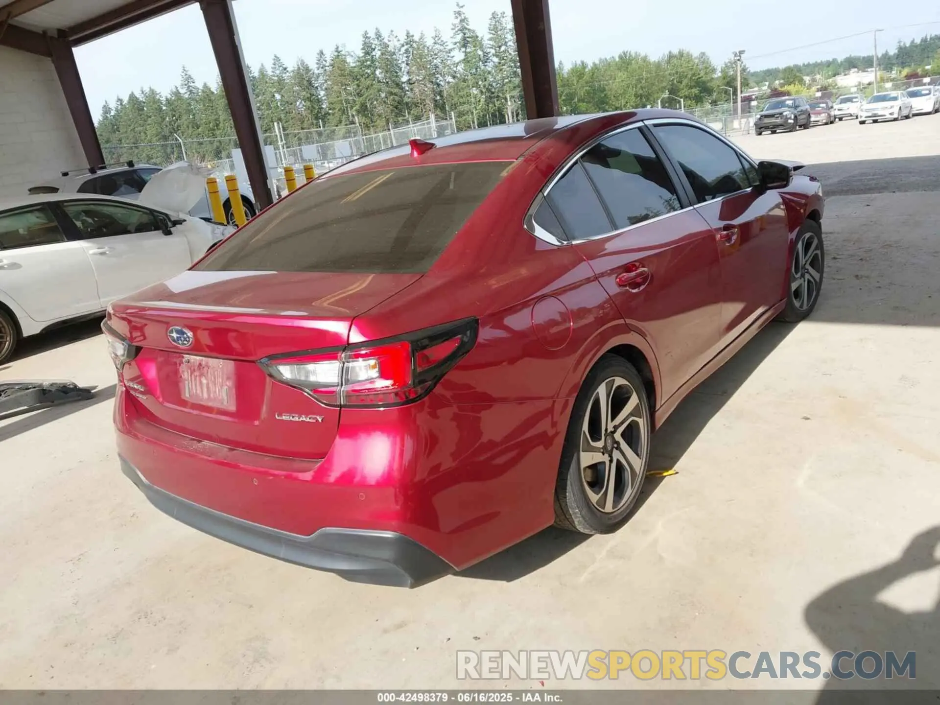 4 fotografías del automóvil dañado 4S3BWAN63M3011119 SUBARU LEGACY 2021