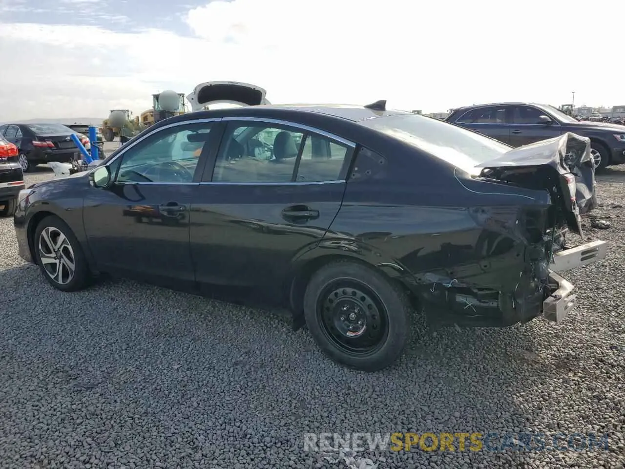 2 fotografías del automóvil dañado 4S3BWAN65M3011879 SUBARU LEGACY 2021