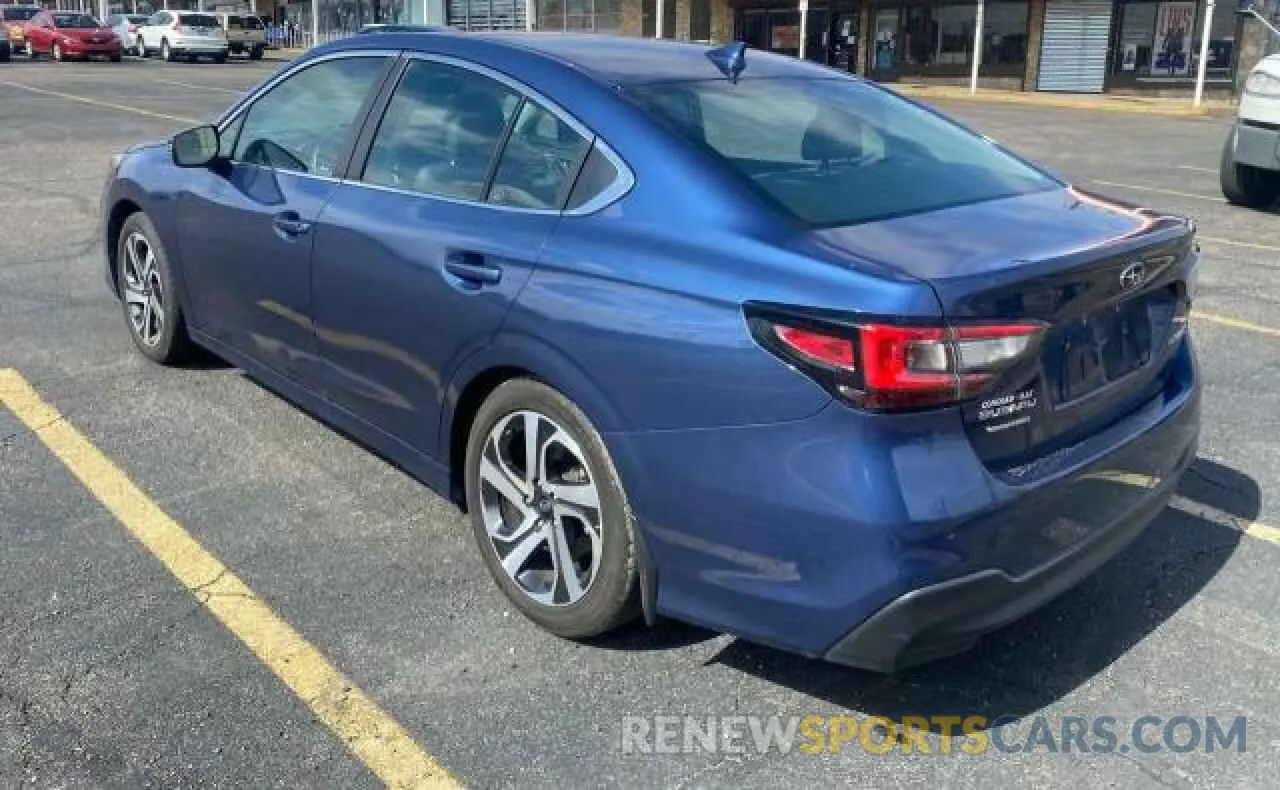 3 fotografías del automóvil dañado 4S3BWAN66M3003984 SUBARU LEGACY 2021