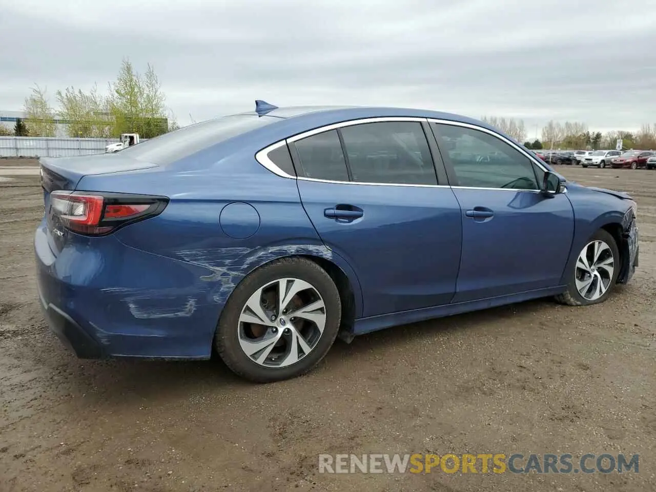 3 fotografías del automóvil dañado 4S3BWDE64M3017609 SUBARU LEGACY 2021