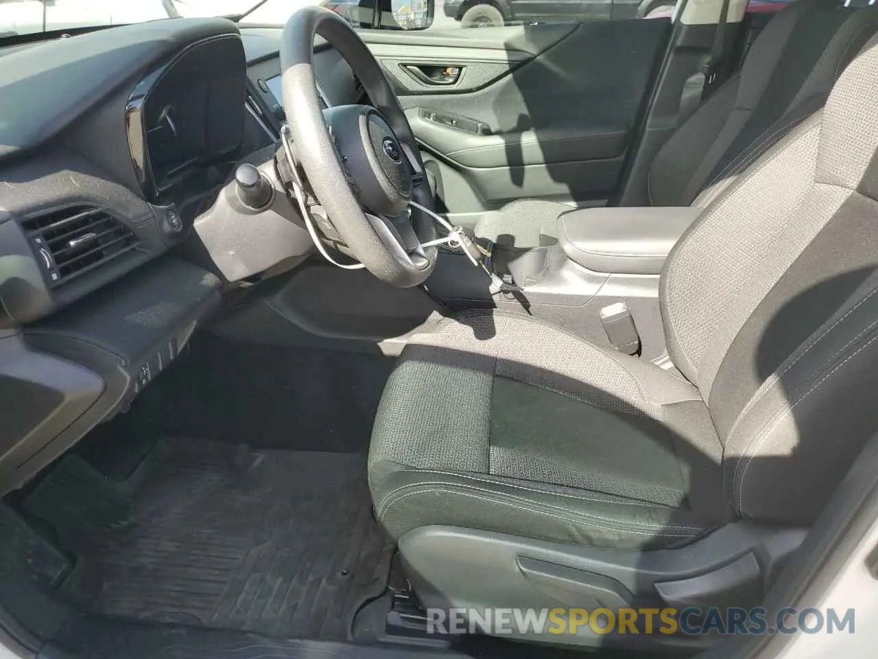 7 fotografías del automóvil dañado 4S4BTAAC2M3103323 SUBARU LEGACY 2021
