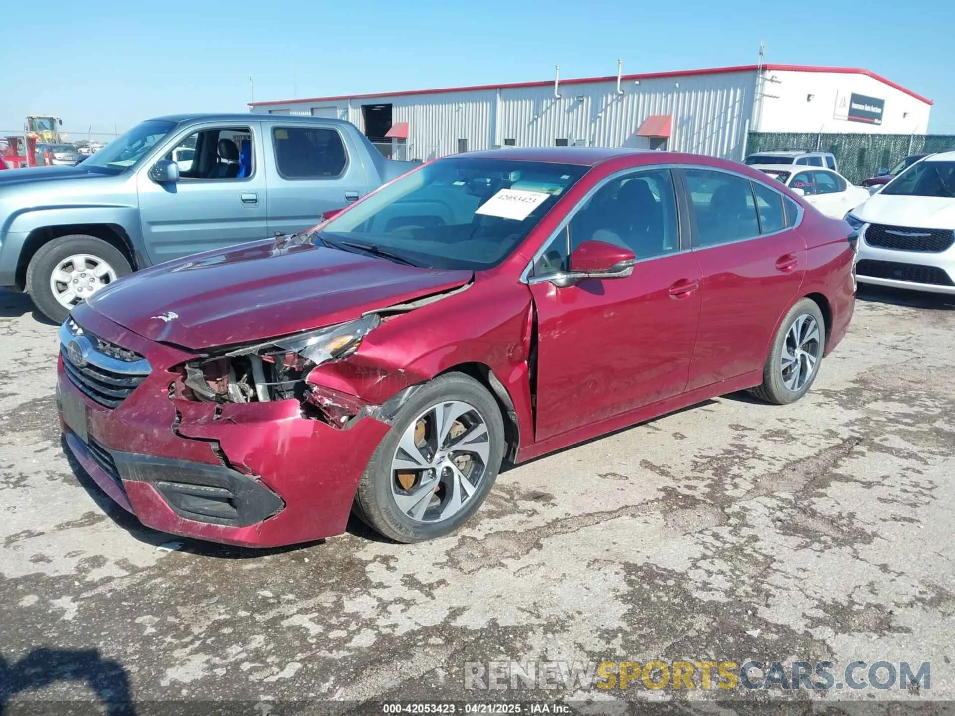 2 fotografías del automóvil dañado 4S3BWAD64N3017630 SUBARU LEGACY 2022