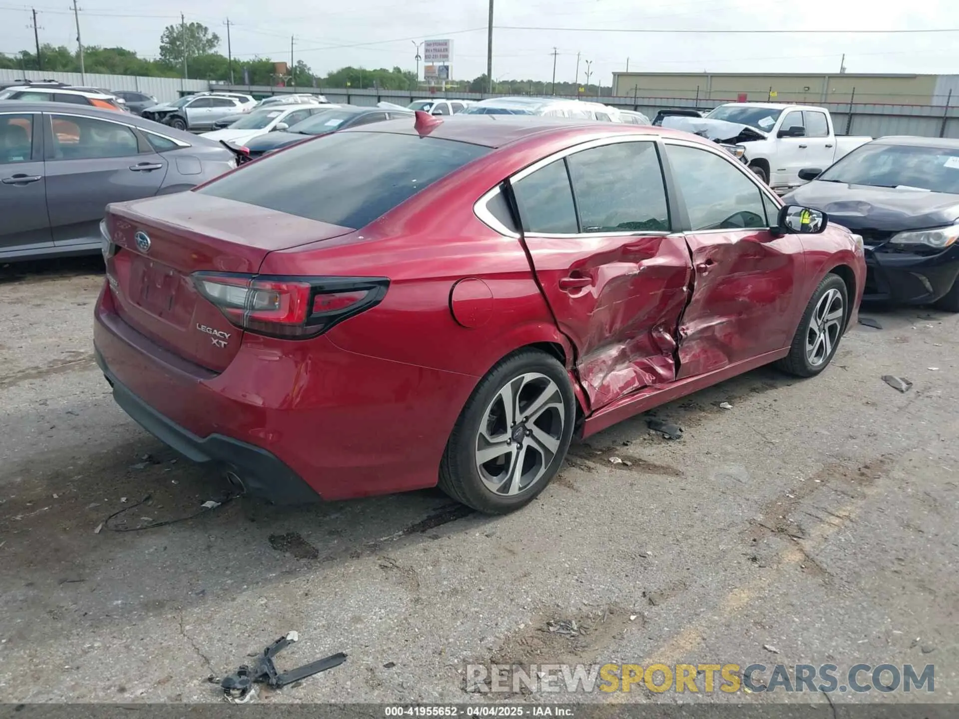 4 fotografías del automóvil dañado 4S3BWGN63N3013702 SUBARU LEGACY 2022