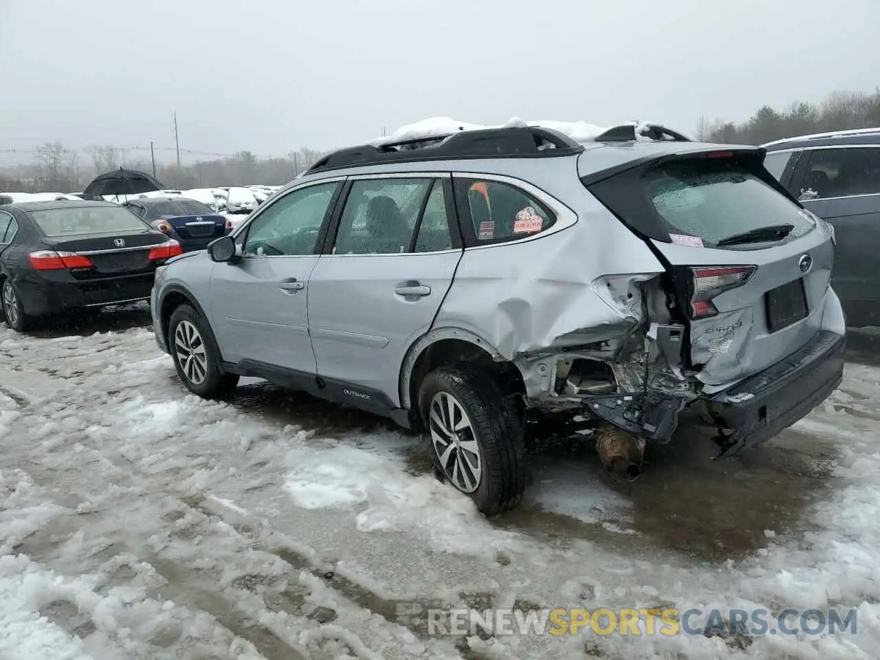 2 fotografías del automóvil dañado 4S4BTAAC3N3239364 SUBARU LEGACY 2022