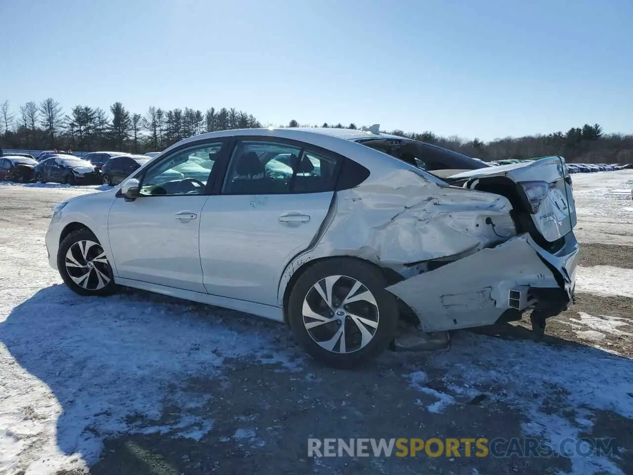 2 fotografías del automóvil dañado 4S3BWAC67P3015245 SUBARU LEGACY 2023