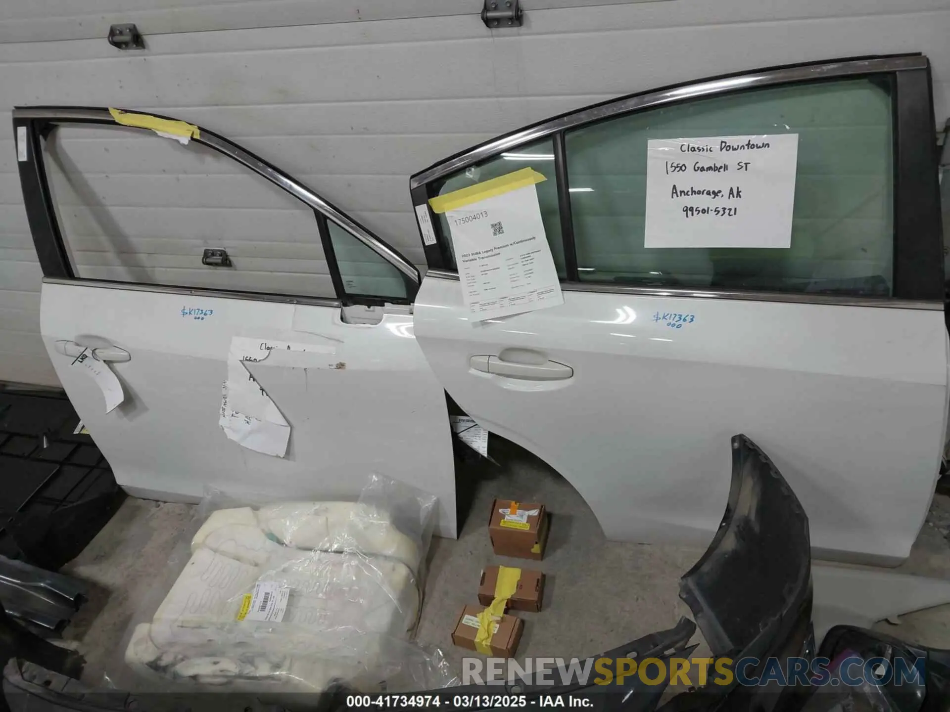 19 fotografías del automóvil dañado 4S3BWAF65P3005065 SUBARU LEGACY 2023