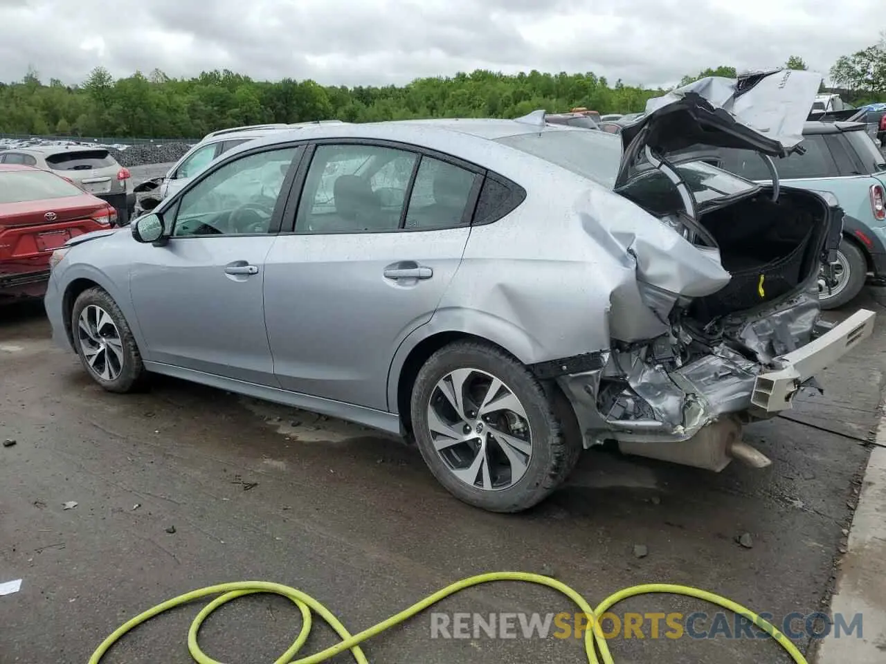 2 fotografías del automóvil dañado 4S3BWAD67R3018101 SUBARU LEGACY 2024