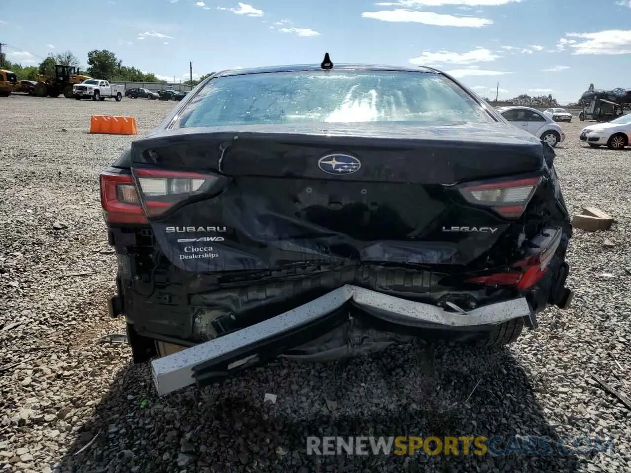 6 fotografías del automóvil dañado 4S3BWAF66R3003084 SUBARU LEGACY 2024