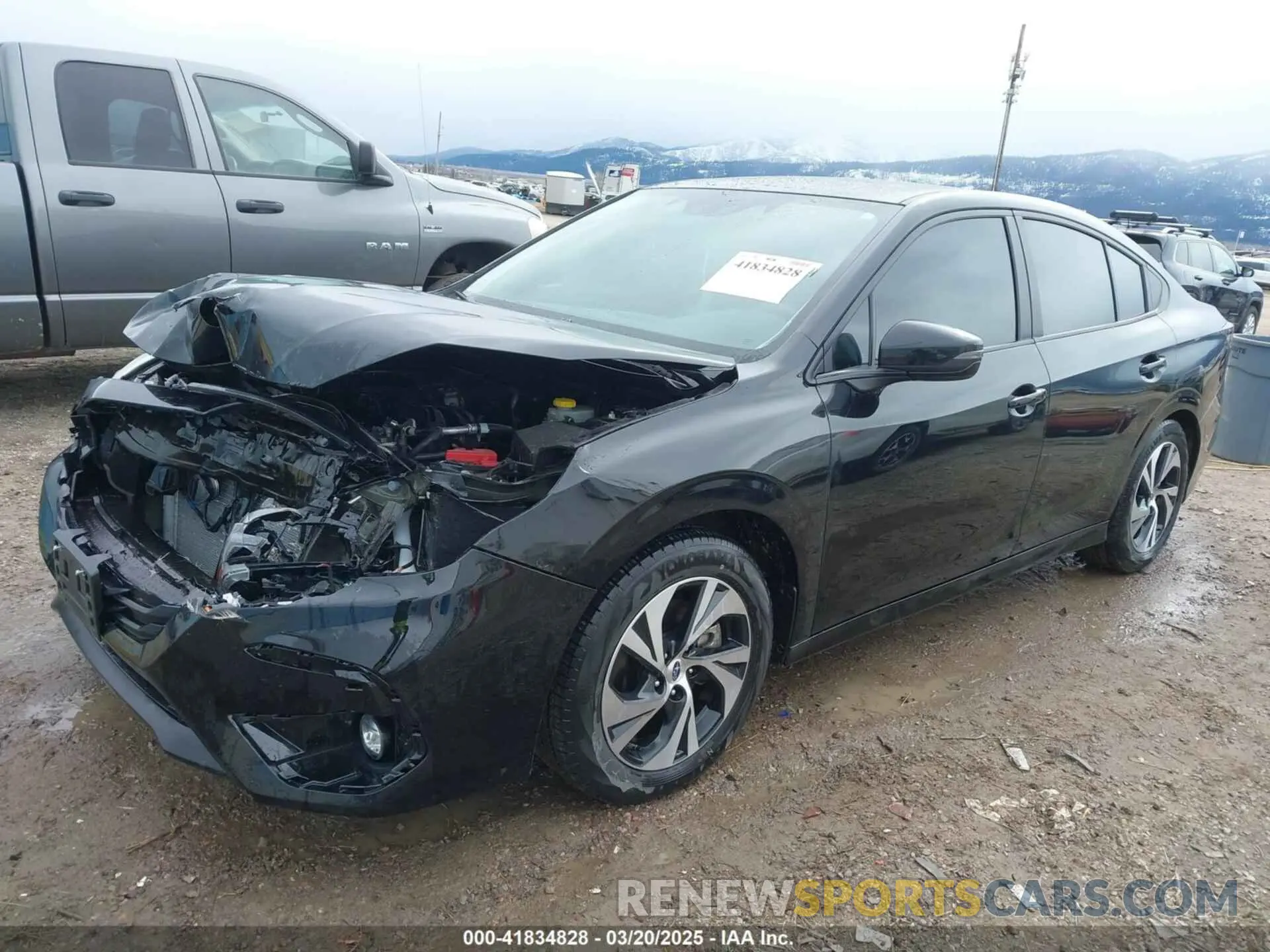2 fotografías del automóvil dañado 4S3BWAD61S3010257 SUBARU LEGACY 2025