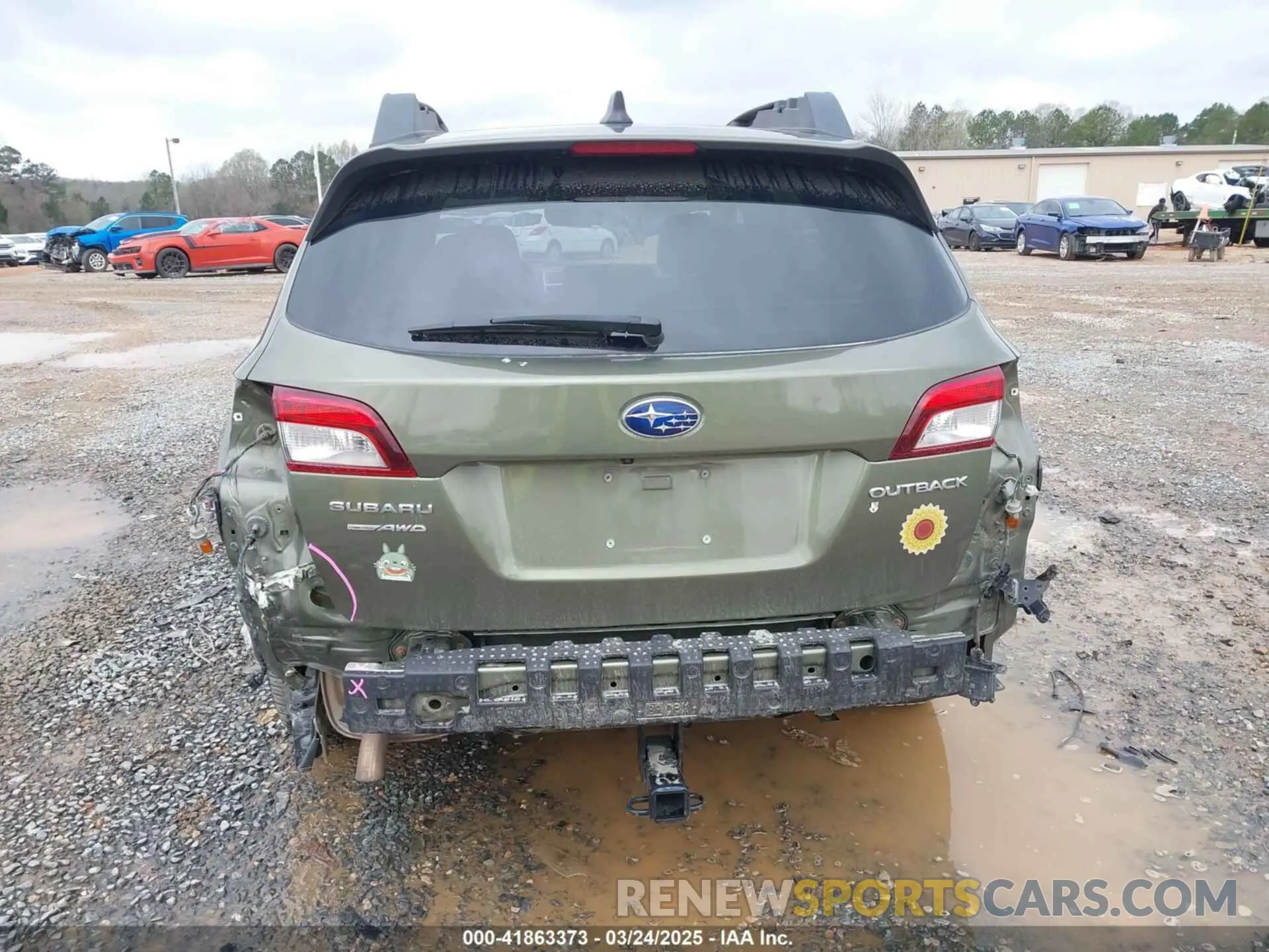6 fotografías del automóvil dañado 4S4BSAFC1K3261967 SUBARU OUTBACK 2019