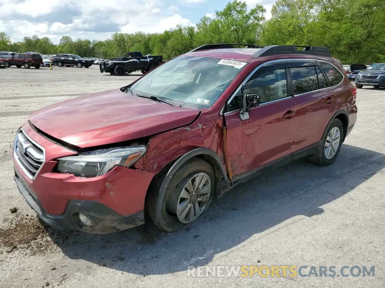 1 fotografías del automóvil dañado 4S4BSAFC2K3212535 SUBARU OUTBACK 2019