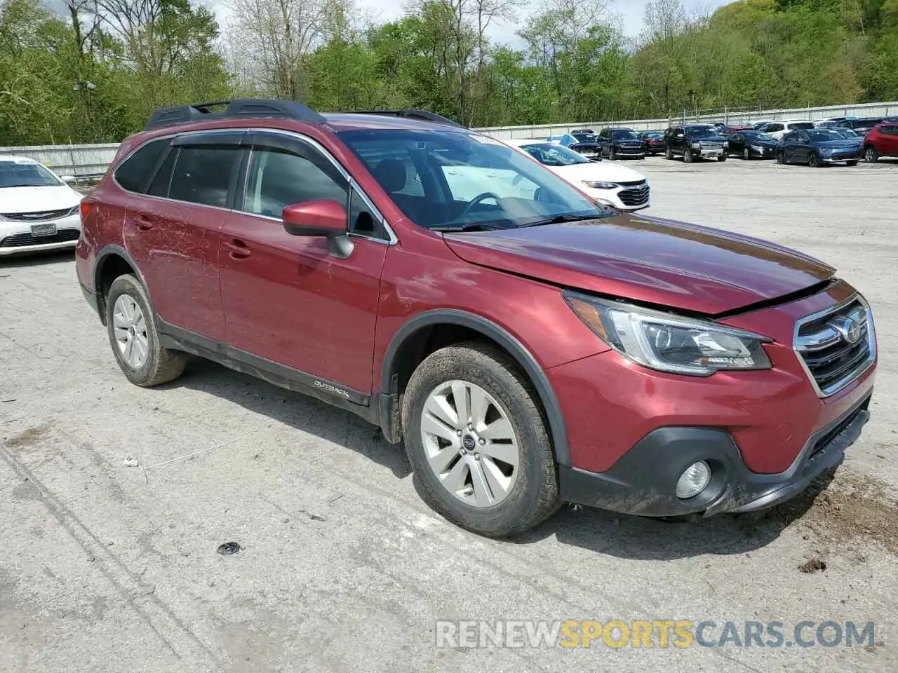 4 fotografías del automóvil dañado 4S4BSAFC2K3212535 SUBARU OUTBACK 2019