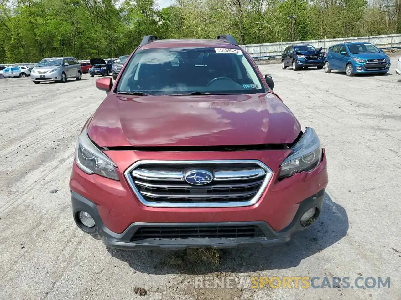 5 fotografías del automóvil dañado 4S4BSAFC2K3212535 SUBARU OUTBACK 2019