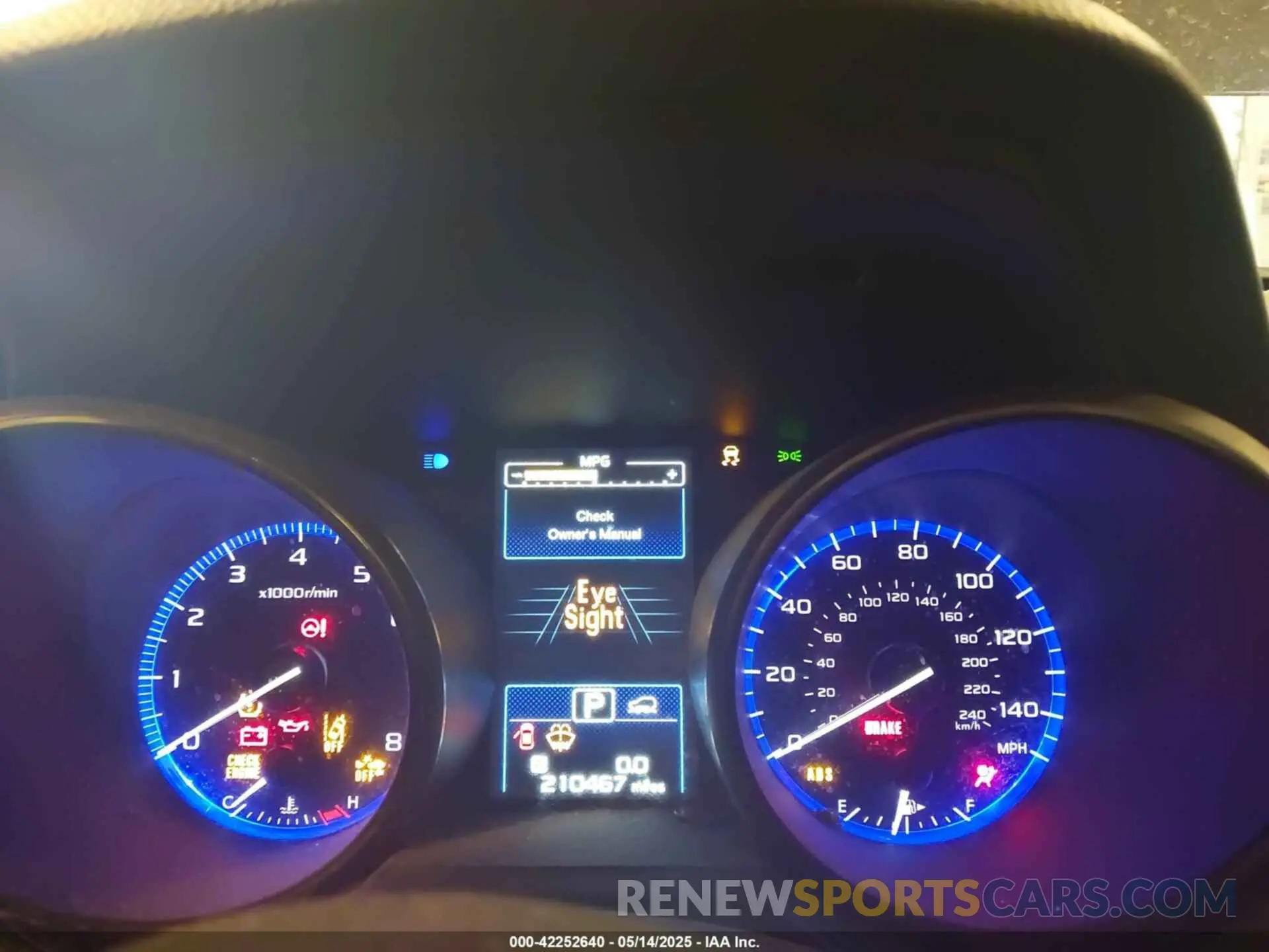 7 fotografías del automóvil dañado 4S4BSAFC4K3217719 SUBARU OUTBACK 2019