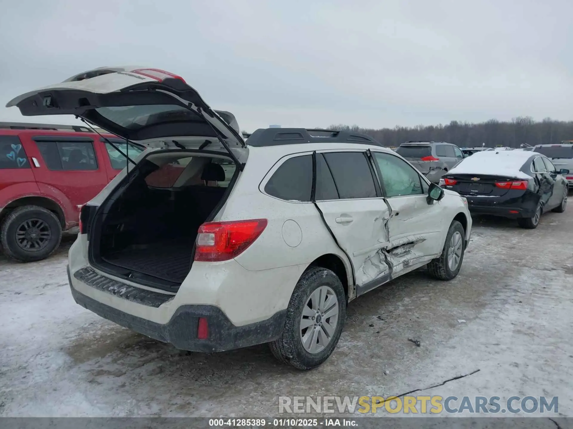 4 fotografías del automóvil dañado 4S4BSAFC4K3321854 SUBARU OUTBACK 2019