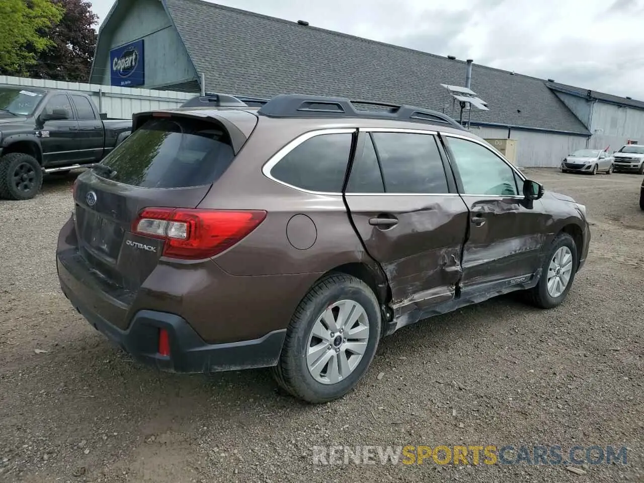 3 fotografías del automóvil dañado 4S4BSAFC4K3360881 SUBARU OUTBACK 2019