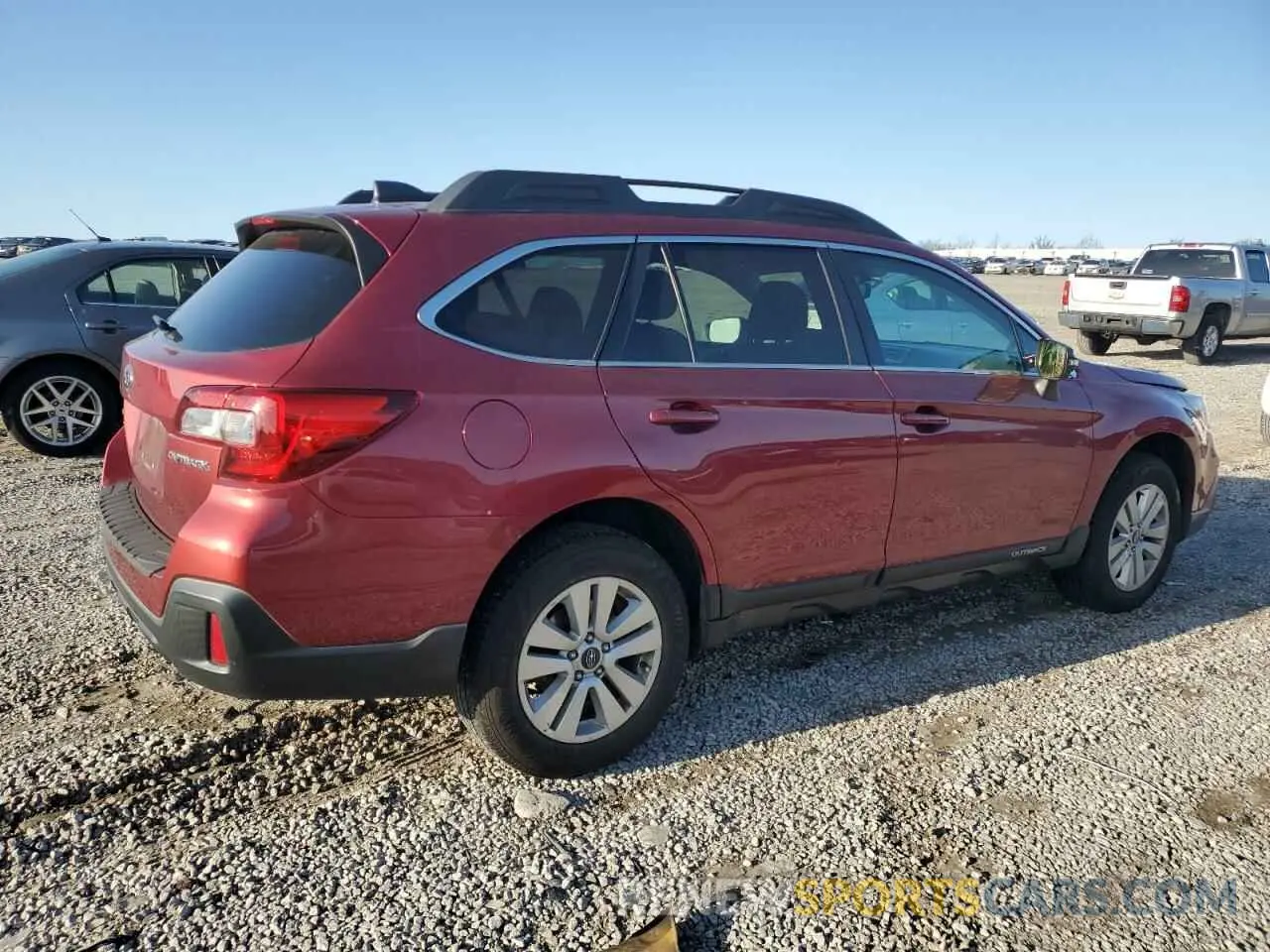3 fotografías del automóvil dañado 4S4BSAFC7K3265991 SUBARU OUTBACK 2019