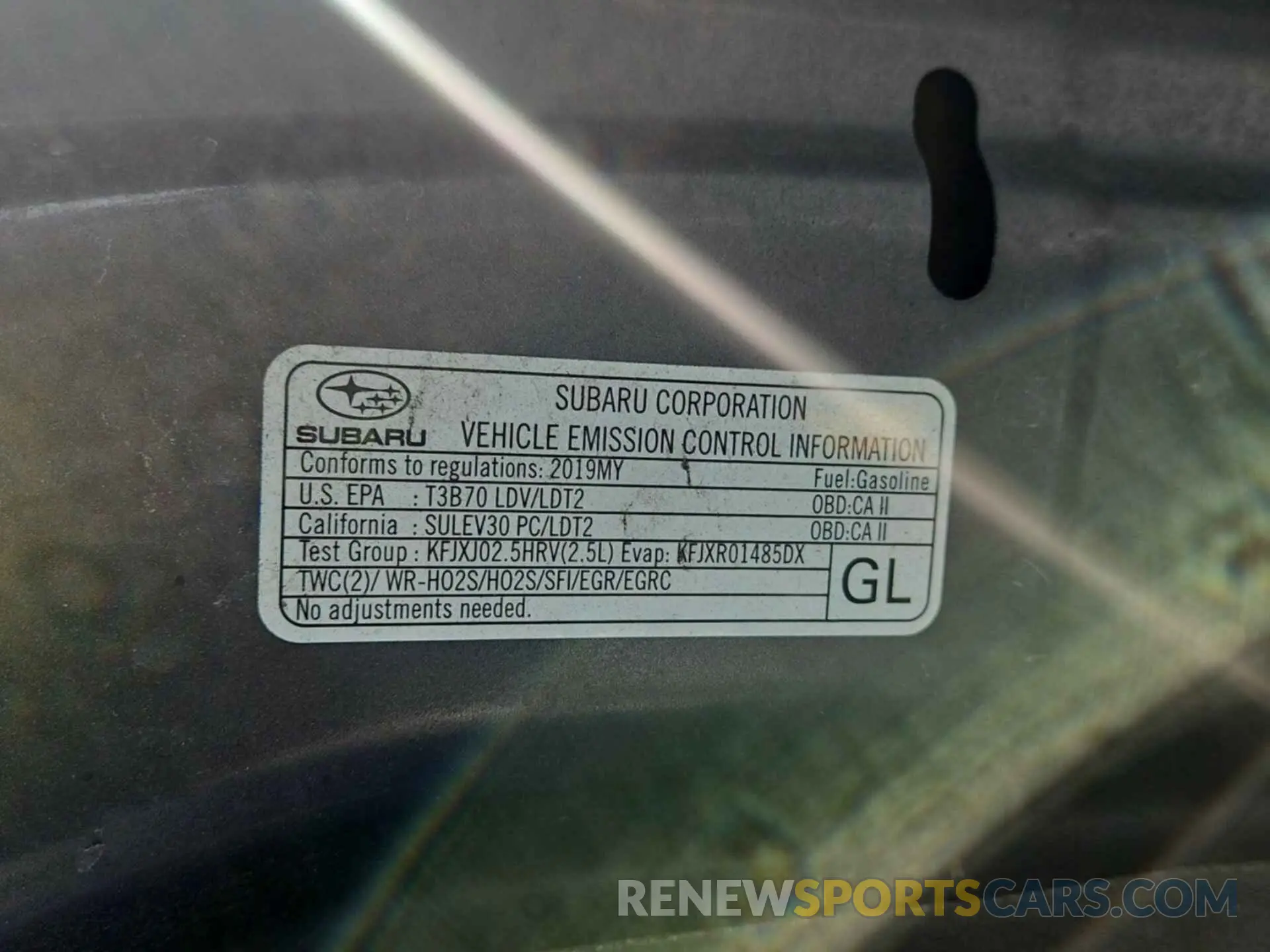 25 fotografías del automóvil dañado 4S4BSAFC9K3310624 SUBARU OUTBACK 2019