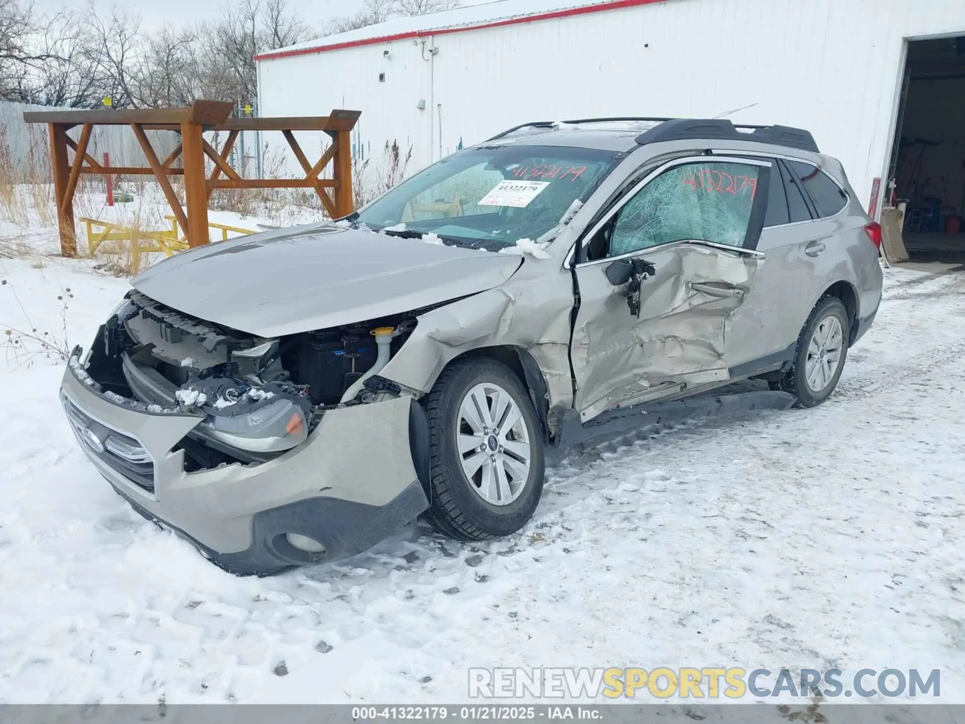 2 fotografías del automóvil dañado 4S4BSAFCXK3310244 SUBARU OUTBACK 2019