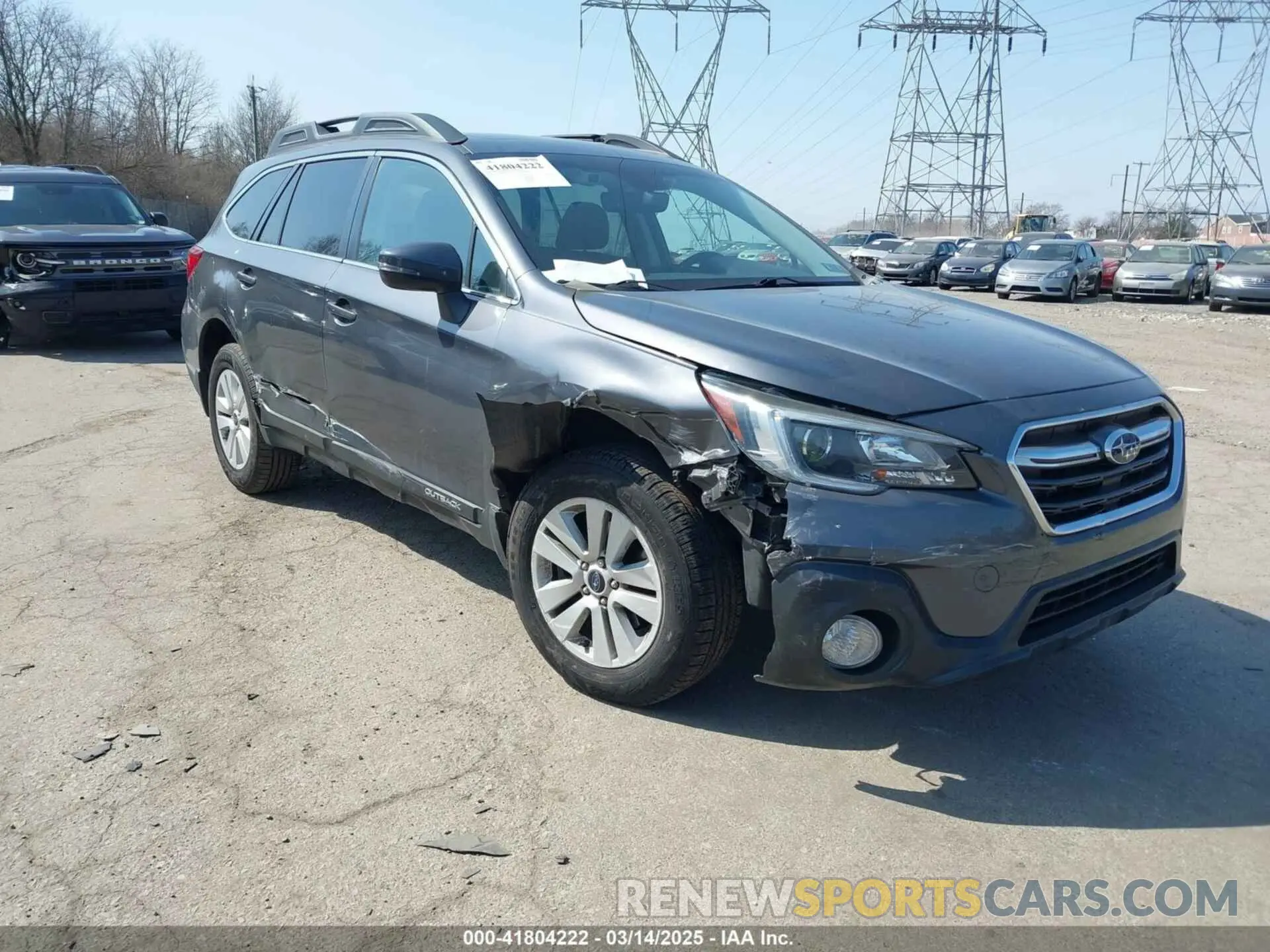 1 fotografías del automóvil dañado 4S4BSAHC1K3270391 SUBARU OUTBACK 2019