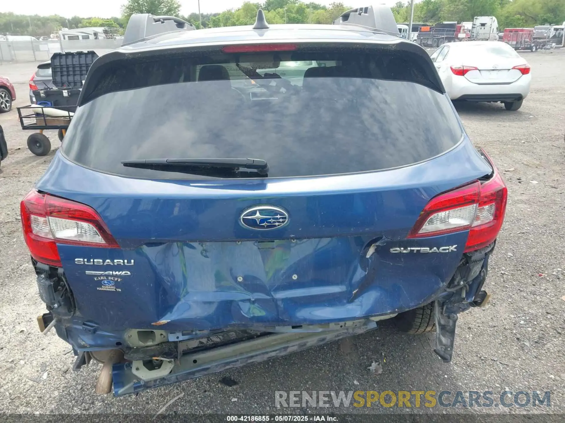 6 fotografías del automóvil dañado 4S4BSAHC1K3384410 SUBARU OUTBACK 2019