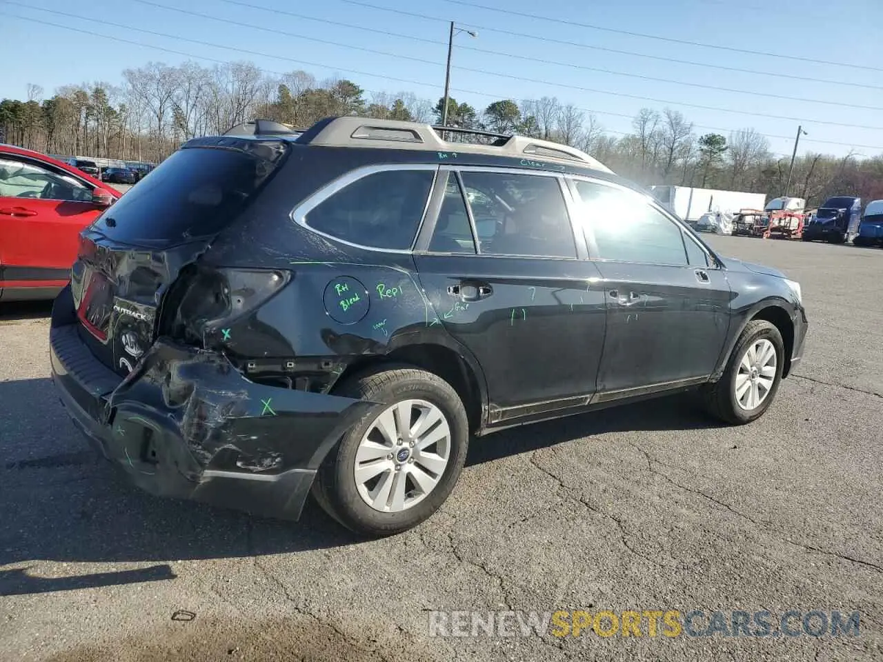 3 fotografías del automóvil dañado 4S4BSAHC2K3256807 SUBARU OUTBACK 2019