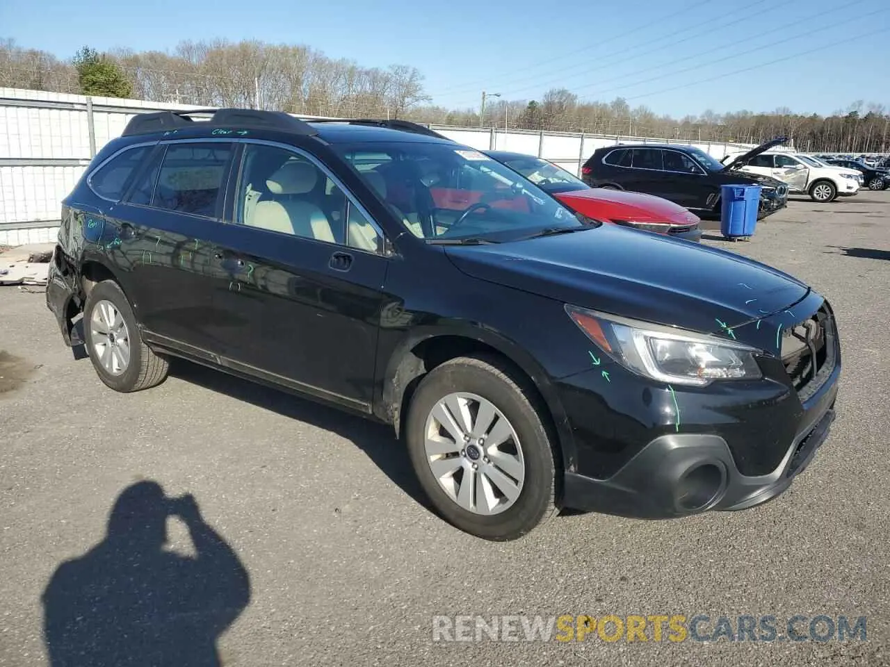 4 fotografías del automóvil dañado 4S4BSAHC2K3256807 SUBARU OUTBACK 2019