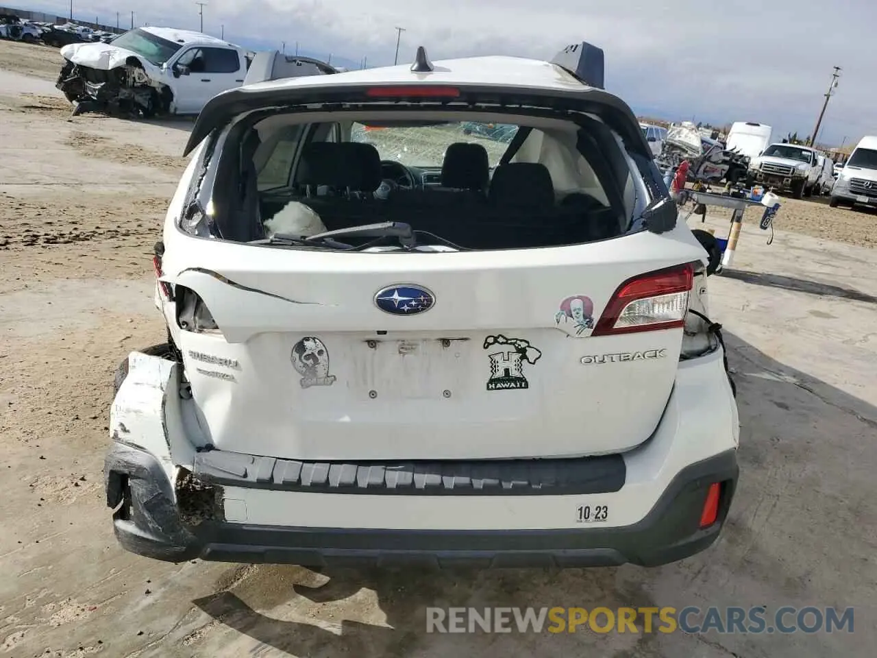6 fotografías del automóvil dañado 4S4BSAHCXK3228642 SUBARU OUTBACK 2019
