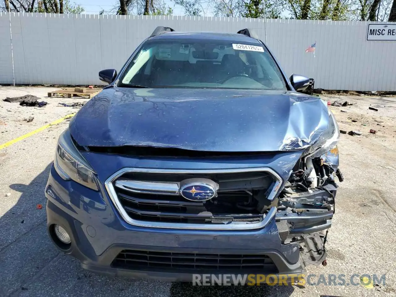 5 fotografías del automóvil dañado 4S4BSAJC3K3230341 SUBARU OUTBACK 2019