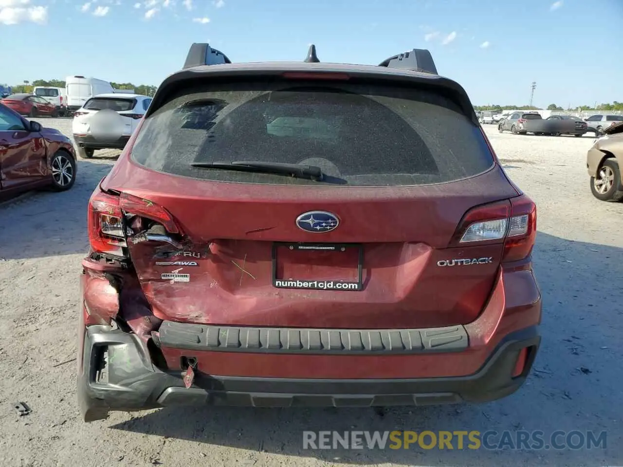 6 fotografías del automóvil dañado 4S4BSAJC7K3257591 SUBARU OUTBACK 2019
