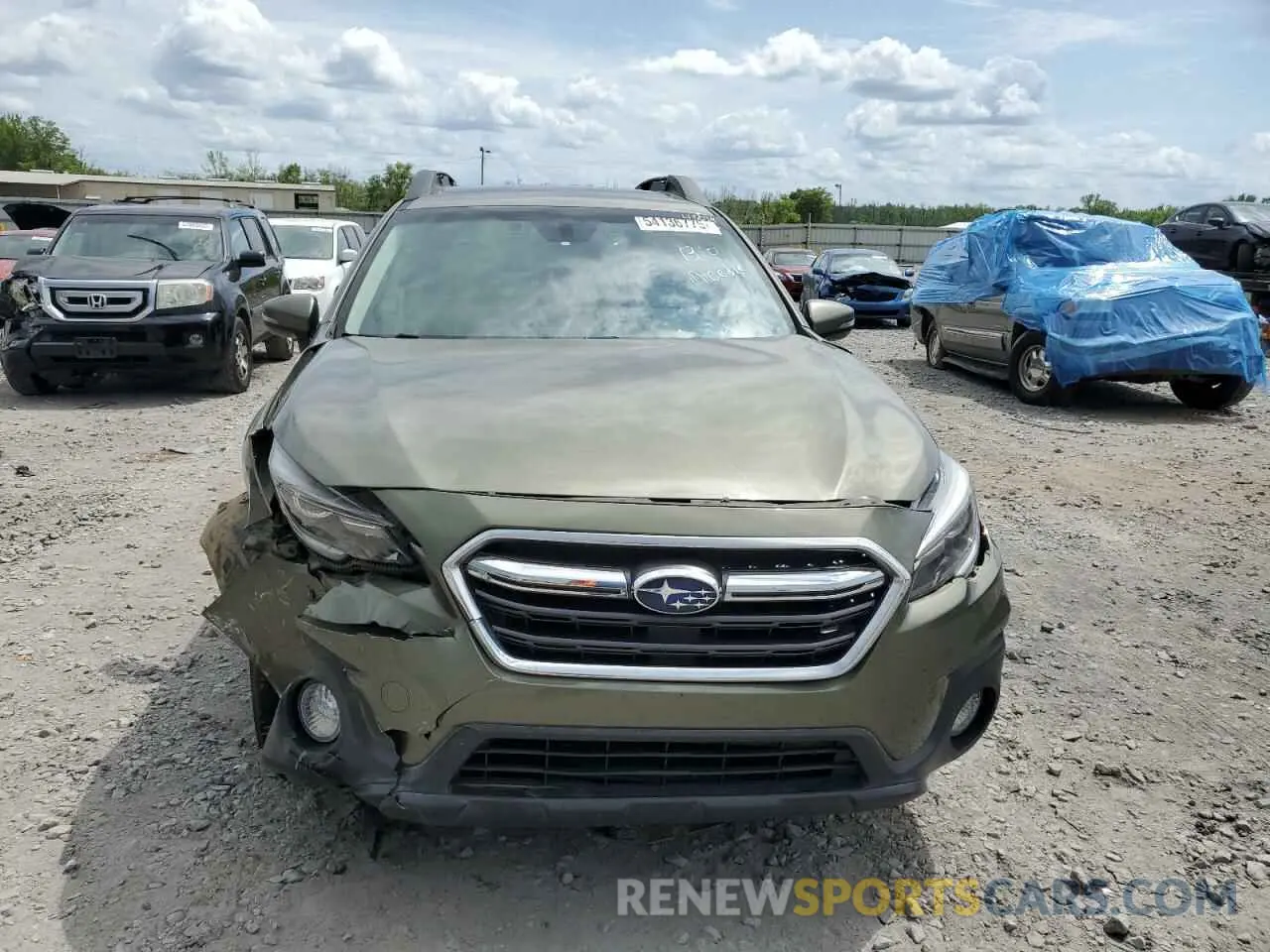 5 fotografías del automóvil dañado 4S4BSANC0K3323909 SUBARU OUTBACK 2019