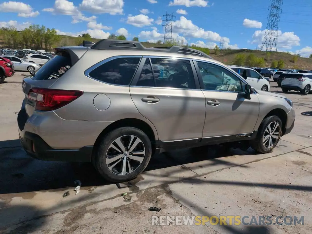 3 fotografías del automóvil dañado 4S4BSANC1K3311624 SUBARU OUTBACK 2019