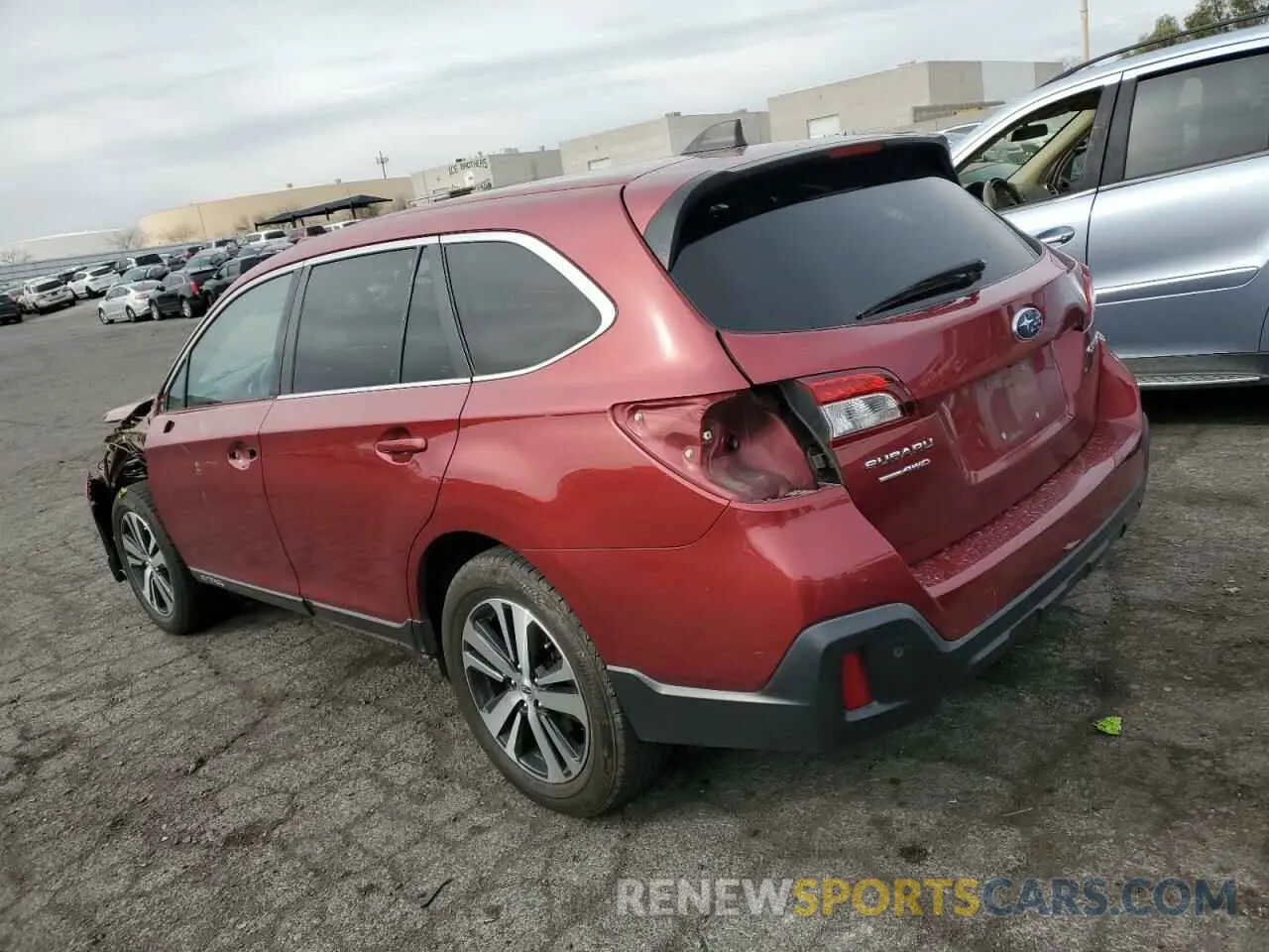 2 fotografías del automóvil dañado 4S4BSANC1K3335227 SUBARU OUTBACK 2019