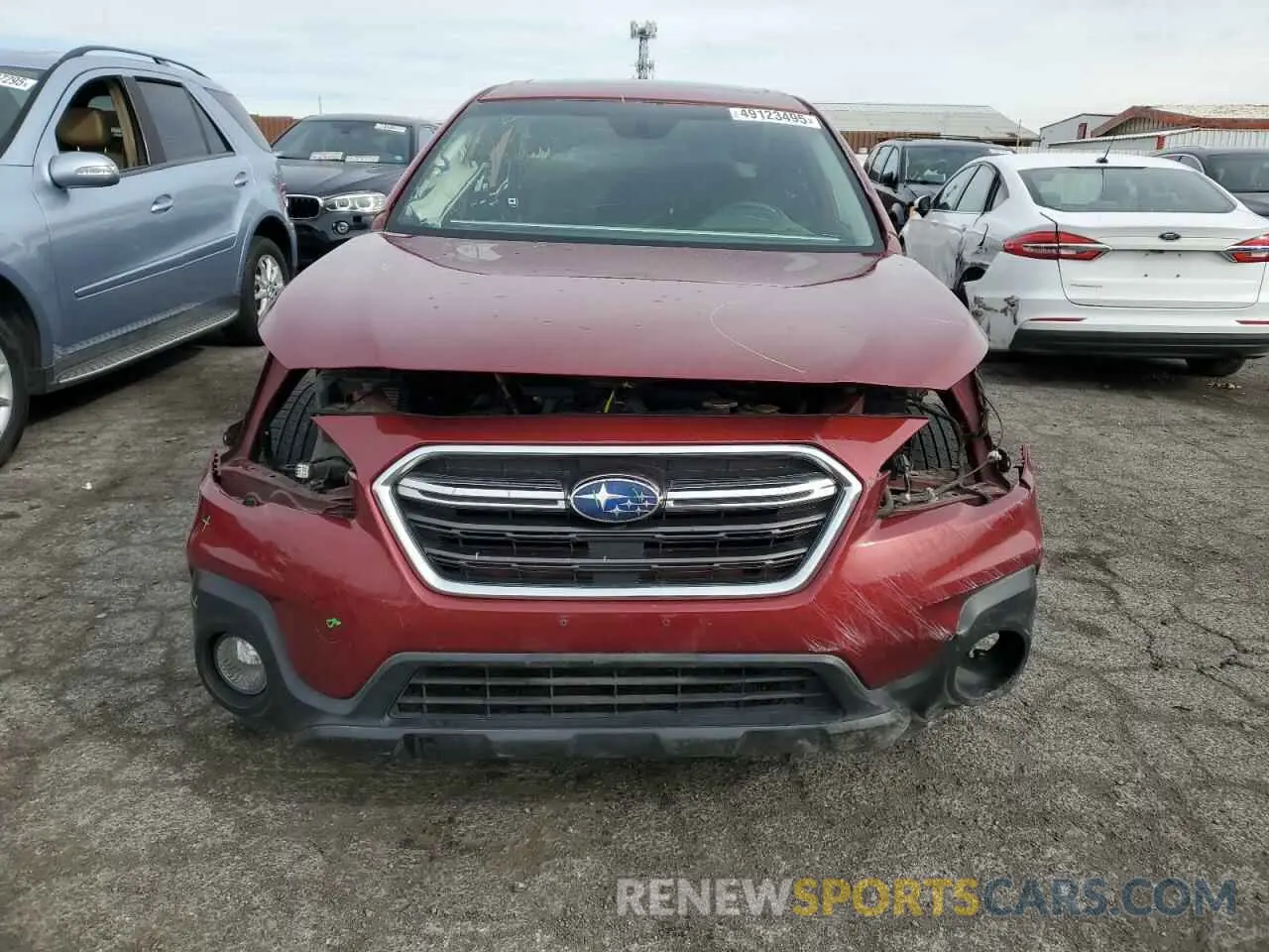 5 fotografías del automóvil dañado 4S4BSANC1K3335227 SUBARU OUTBACK 2019
