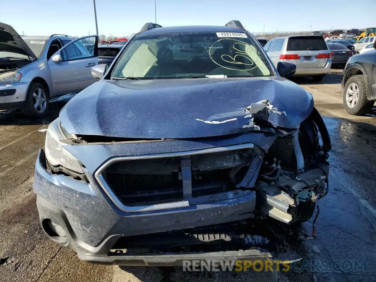 5 fotografías del automóvil dañado 4S4BSANC1K3349564 SUBARU OUTBACK 2019